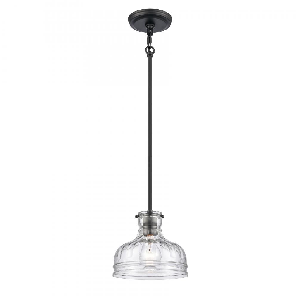 Orinoco 8'' Wide 1-Light Mini Pendant - Matte Black