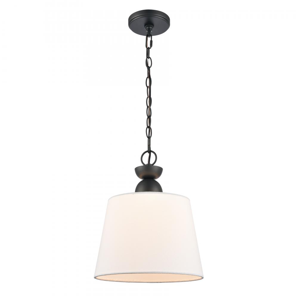 Kistler 12'' Wide 1-Light Pendant - Charcoal