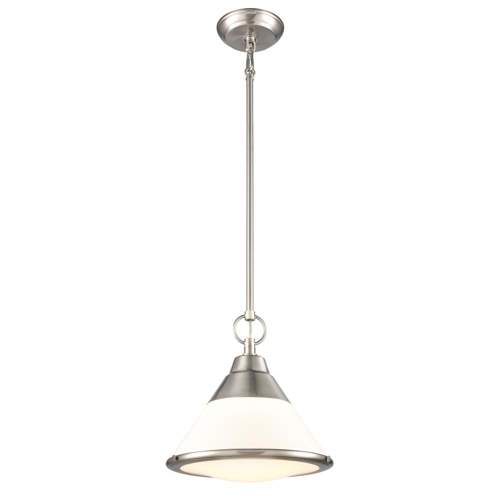 Sven 12'' Wide 1-Light Pendant - Satin Nickel