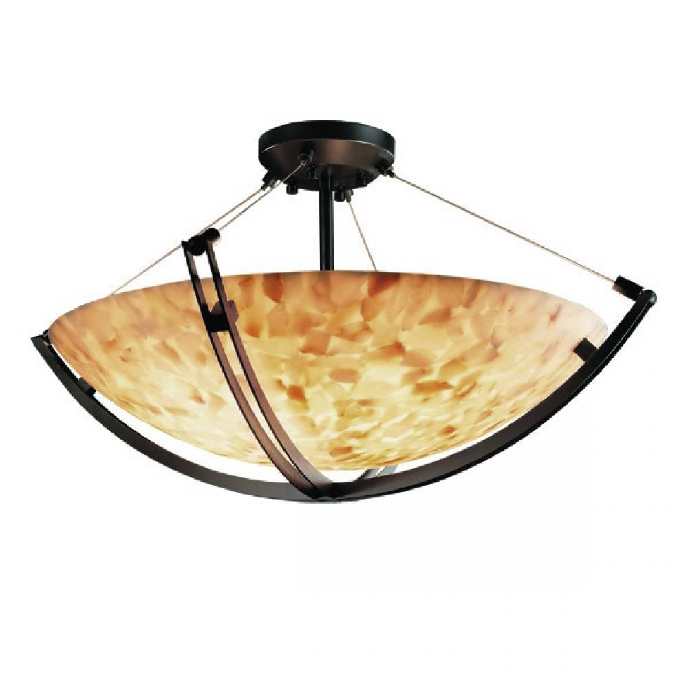 36" Semi-Flush Bowl w/ Crossbar