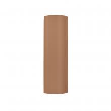 Justice Design Group CER-5405W-ADOB - ADA LED Tube Wall Sconce - Open Top & Bottom (Outdoor)