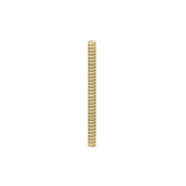 1/8 IP Steel Nipple; Yellow Zinc Plated; 15" Length; 3/8" Wide
