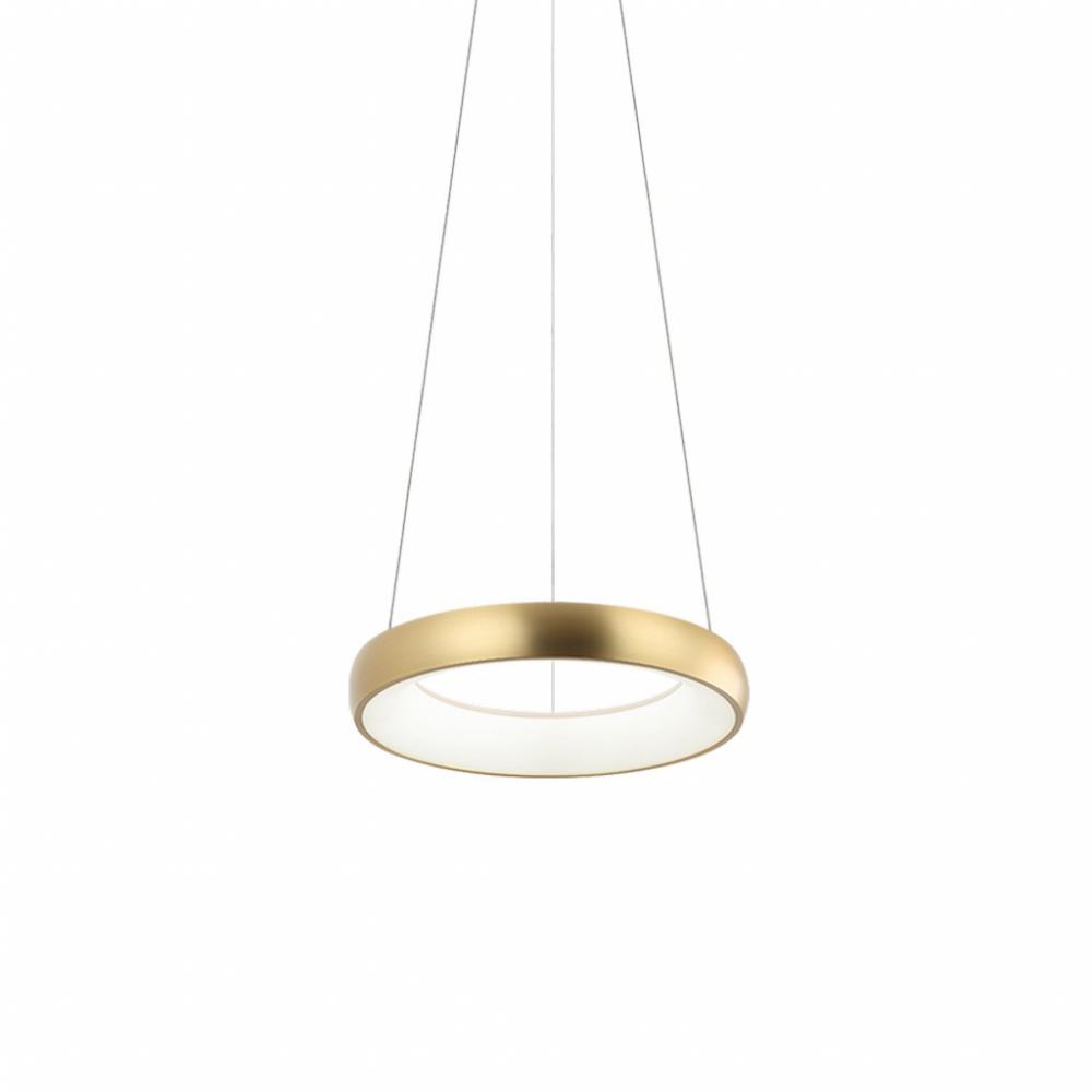 Maverick Brushed Gold Pendant