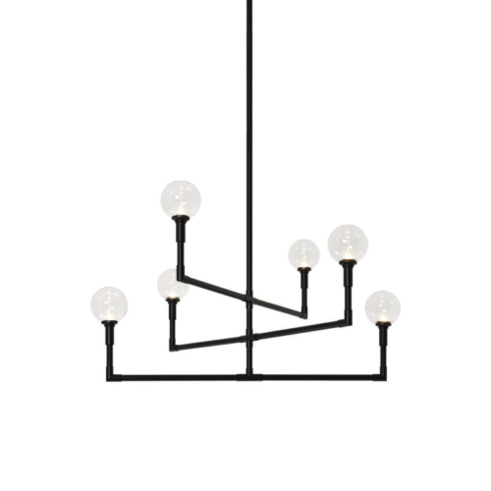 Candlestix Black Chandelier