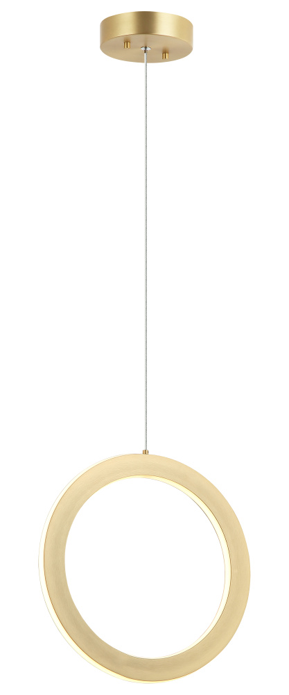 Victoria Brushed Gold Pendant