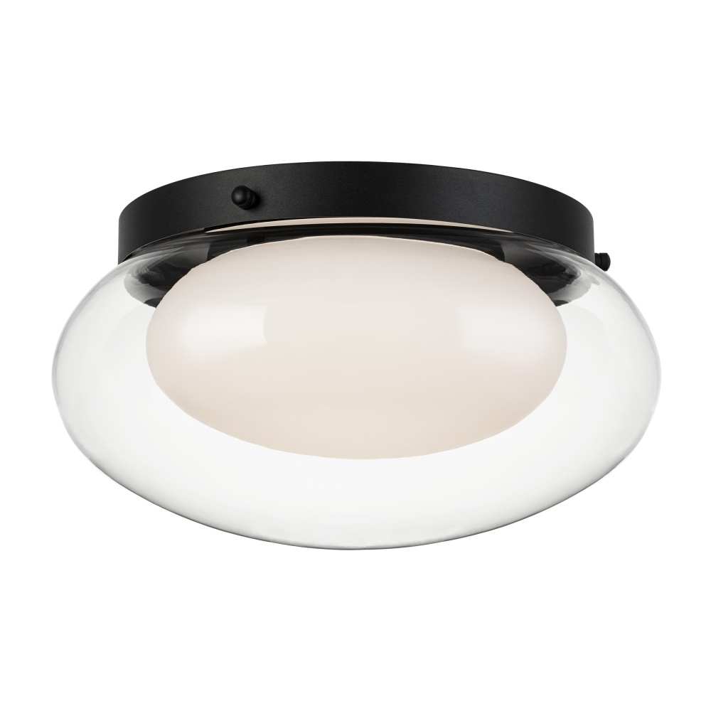 Caspian Matte Black Flush Mounts