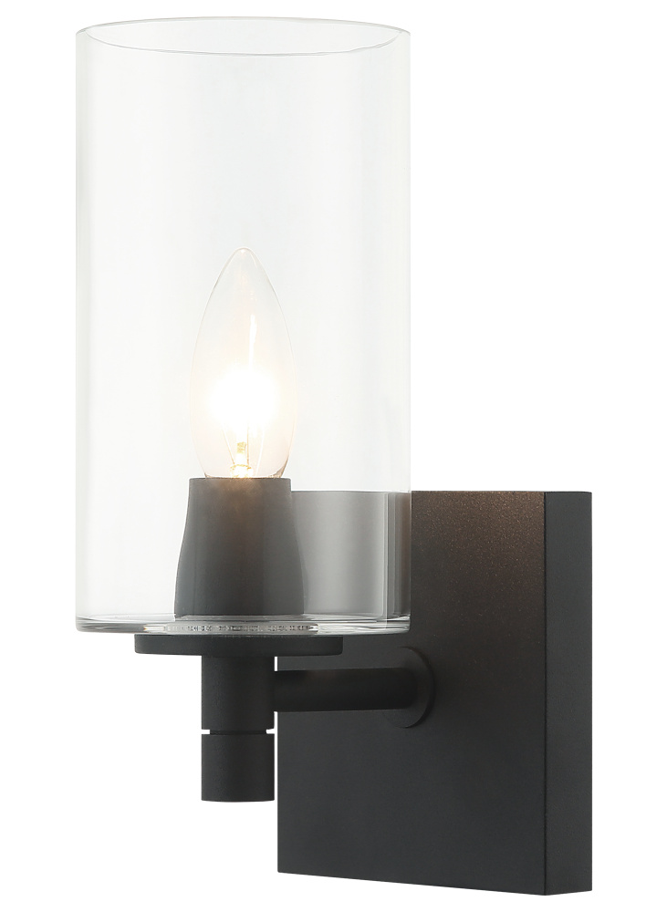 Candela Matte Black Wall Sconce