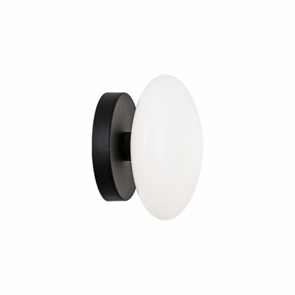 Pearlesque Matte Black Wall Sconce