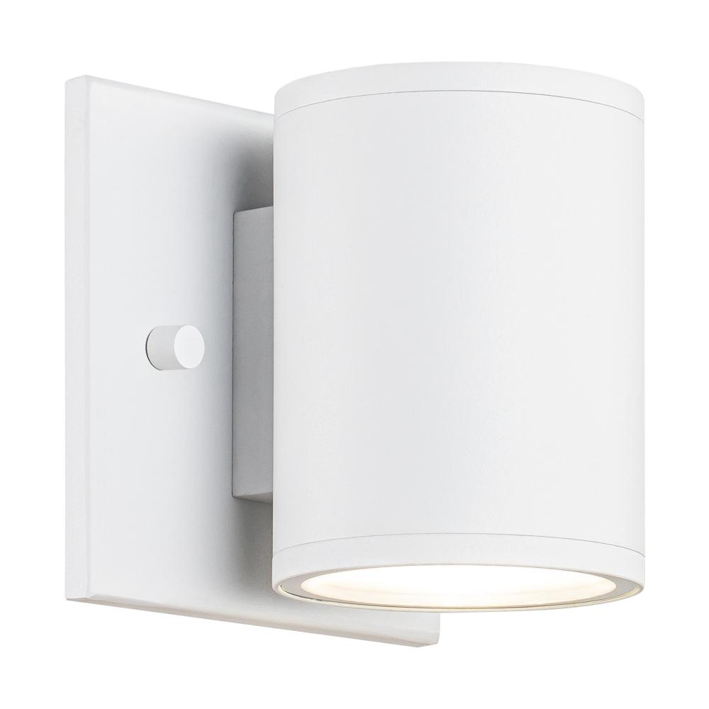 Tubular Matte White Outdoor Lighting