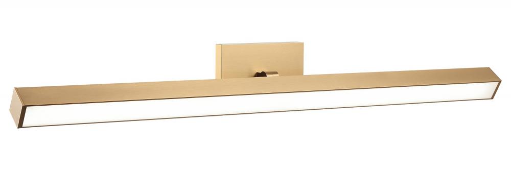 Parallel Aged Gold Brass Wall Sconce