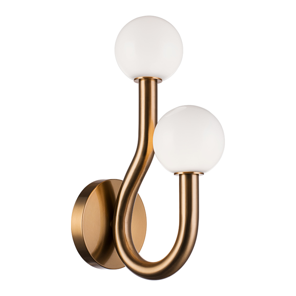 Joelle Aged Gold Brass Wall Sconce