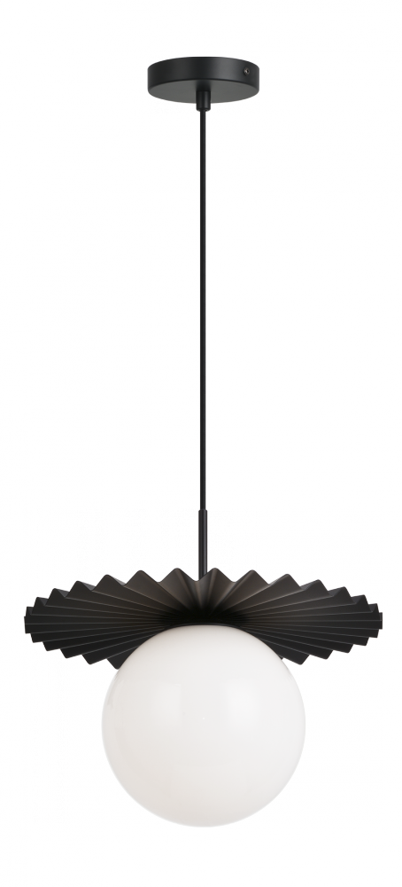 Modern Ruff Black Pendant