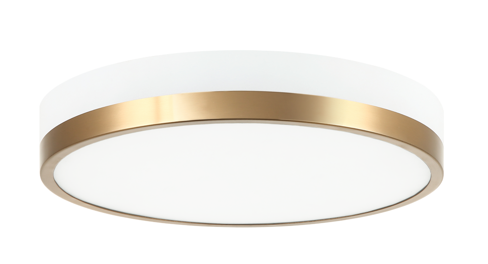 Tone White and Aged Gold Brass Ceiling Mount