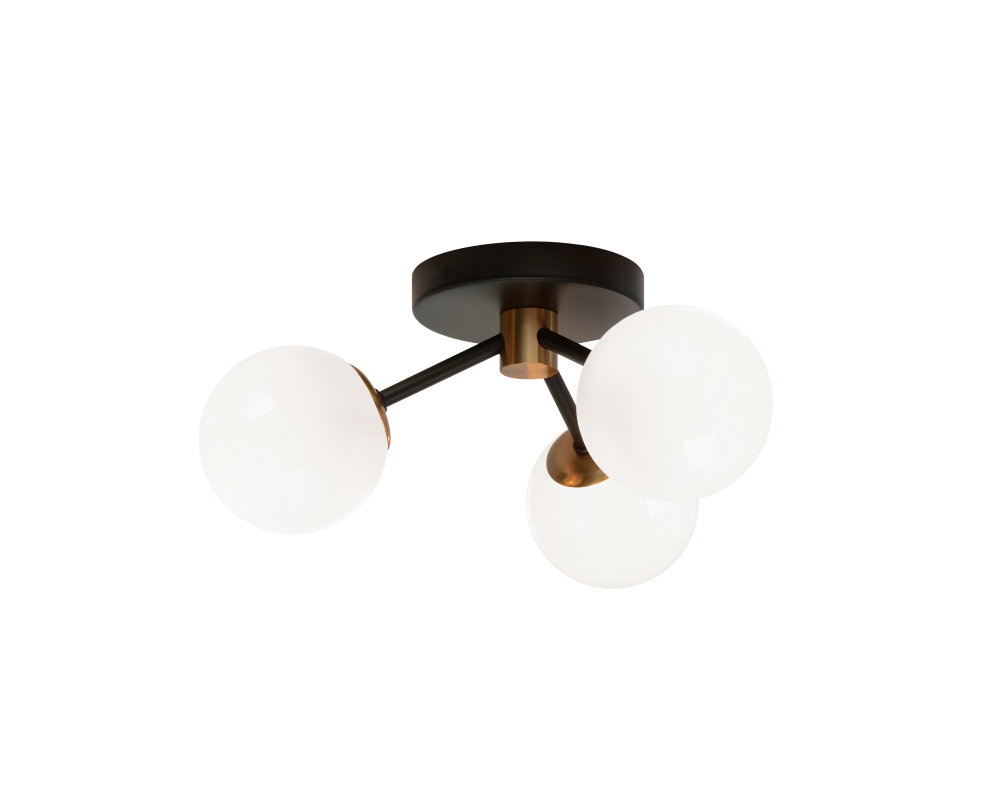 Novu Aged Gold Brass Ceiling Mount