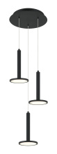 Matteo Lighting C37703MB - Extraterrestrial Matte Black Pendant