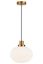 Matteo Lighting C61003AGOP - Charismo Aged Gold Brass Pendant