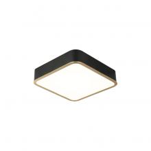 Matteo Lighting M10542BKAG - Ainslay Black + Aged Gold Brass Ceiling Mount