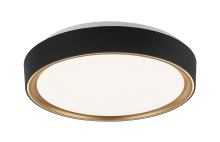 Matteo Lighting M10601BKGL - Alamus Aged Gold Brass + Matte Black Ceiling Mount