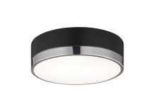 Matteo Lighting M14302BKCH - Trydor Black and Chrome Ceiling Mount
