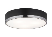 Matteo Lighting M14303BKCH - Trydor Black and Chrome Ceiling Mount