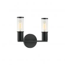 Matteo Lighting S02802MB - Klarice Matte Black Wall Sconce