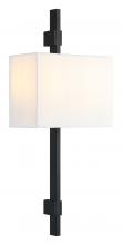 Matteo Lighting S13702MB - Badgley Matte Black Wall Sconce