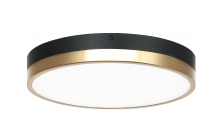 Matteo Lighting M15301BKAG - Tone Black, Aged Gold Brass Ceiling Mount