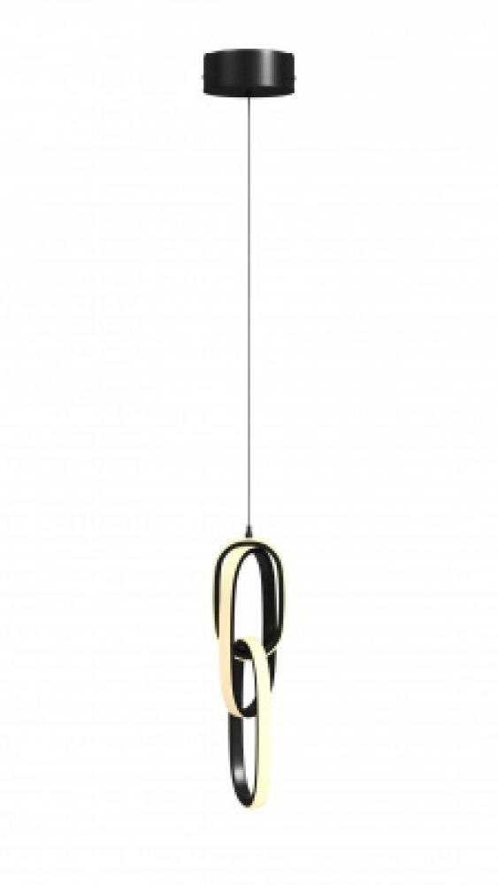 Circa 23" LED Looping Pendant In Black
