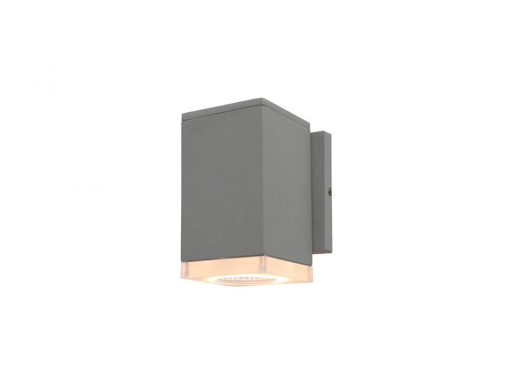 Avenue Outdoor 6" Sconce in Silver with LED Panel