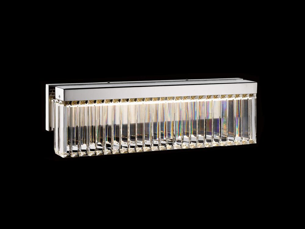 Broadway 25" LED  Crystal Wall Sconce in Polished Nickel