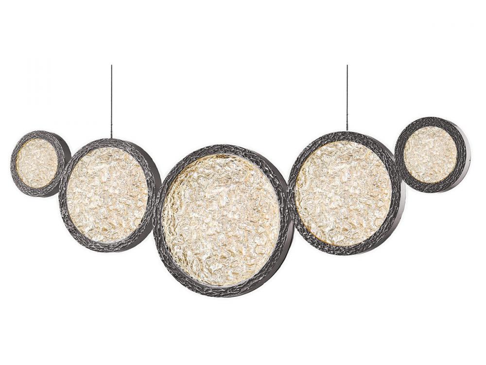Bottega 44"  Chandelier in Polished Nickel