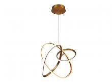 Avenue Lighting HF5023-GL - Circa 23" LED orbital Looping Pendant In Gold