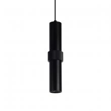 Avenue Lighting HF1081-BLK - Cicada 15"  Smooth  Pendant in Black and Knurled Black