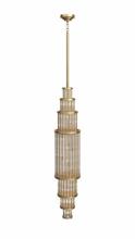 Avenue Lighting HF1926-AB - Waldorf 50" Pendant in Aged Brass with Glass Rod Accents