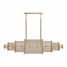 Avenue Lighting HF1920-AB - Waldorf 64" Linear Chandelier in Age Brass