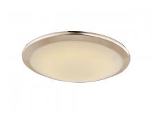 Avenue Lighting HF1101-BN - Cermack St. 12" Round Flush Mount in Brushed Nickel with Frosted Glass