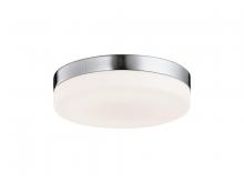 Avenue Lighting HF1105-BN - Cermack St. 6" Round Flush Mount in Brushed Nickel with White Glass