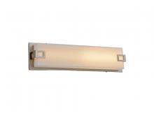 Avenue Lighting HF1117-BN - Cermack St. 18"  LED Resctangular  Vanity Bath Bar in Brushed Nickel with Frosted Glass Panel