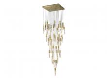 Avenue Lighting HF1903-41-AP-BB - Aspen  41 Light Multi  Pendant in Brushed Brass with Bubbled Crystal