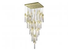 Avenue Lighting HF1903-41-BOA-BB - Boa  41 Light Multi Pendant in Brushed Brass with Studded Glass