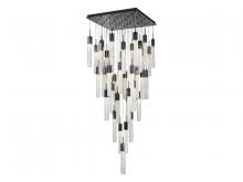 Avenue Lighting HF1903-41-BOA-DBZ - Boa  41 Light Multi Pendant in Dark Bronze with Studded Glass