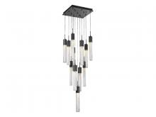 Avenue Lighting HF1905-13-BOA-DBZ - Boa Collection 13 Light  Multi Pendant in Dark Bronze with Studded Glass