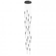 Avenue Lighting HF2021-BOA-BK - Main Street  21 Light Multi Pendant in Black with Studded Glass