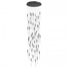 Avenue Lighting HF2051-BOA-BK - Main Street  51 Light Multi Pendant in Black with Studded Glass