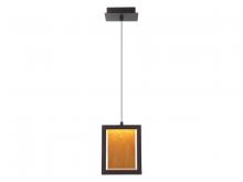 Avenue Lighting HF6014-DBZ - Brentwood 9" Rectagular Pendant in Dark Bronze  with Textured Glass