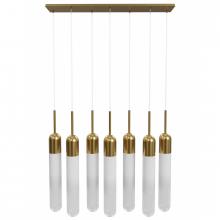 Avenue Lighting HF7407-AB - Tribeca 7-Light Pendant In Aged Brass