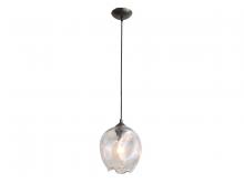Avenue Lighting HF8142-DBZ-CL - Sonoma Ave. 12"  Globe Pendant with Dark Bronze Accents and Clear Glass