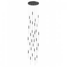 Avenue Lighting HF2031-SNW-BK - Main Street  31 Light Multi Pendant in Black with Snow Acrylic