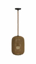 Avenue Lighting HF1005-RP - Malibu 16" Oval Natural Hemp Rope Pendant