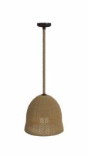 Avenue Lighting HF1006-RP - Malibu 16" Bell Natural Hemp Rope Pendant